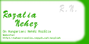 rozalia nehez business card